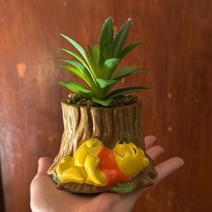 Disney Winnie the Pooh Faux Succulent Planter. Never used